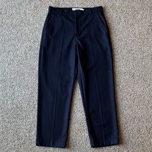 Parages Men’s Tom Navy Blue Wool Flannel Pants Sz 32